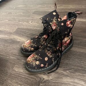 Floral Canvas Doc Martens